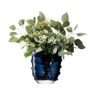 Ваза Yarn 26 см тёмно-синяя