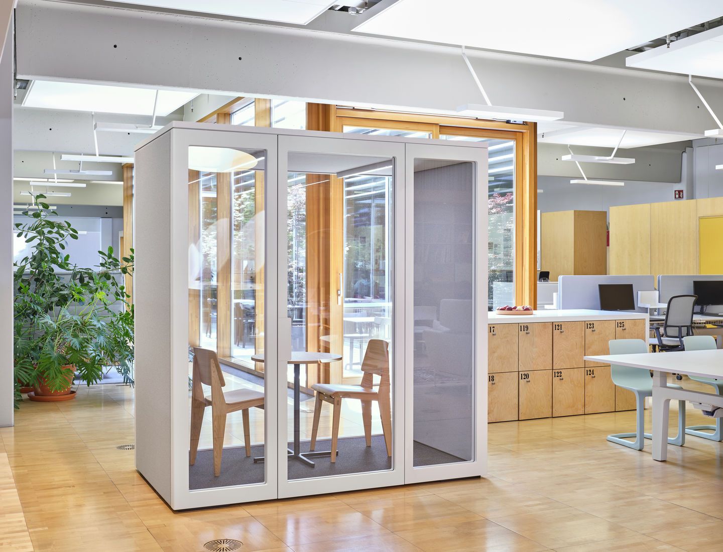 Многосторонняя акустическая офисная кабина со встроенным освещением VITRA TALKY X VITRA EDITION ARCH-00151852 - Вид №7