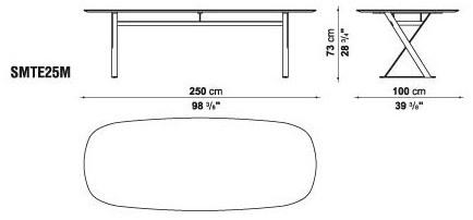 Maxalto Прямоугольный мраморный стол Pathos sun-id-1449010 - Вид №8
