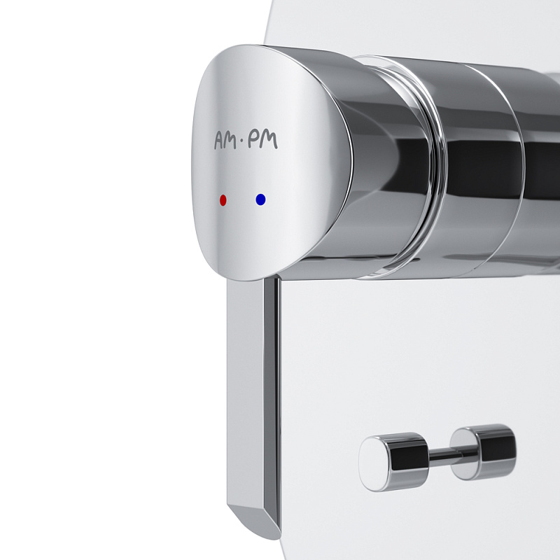 F1585000 смеситель д/ванны/душа монтируемый в стену хром шт AM.PM Awe - Вид №4