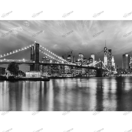 8-934-Brooklyn-B-W Фотообои Komar Vol.15 2.54х3.68 м 8934BROOKLYNBW