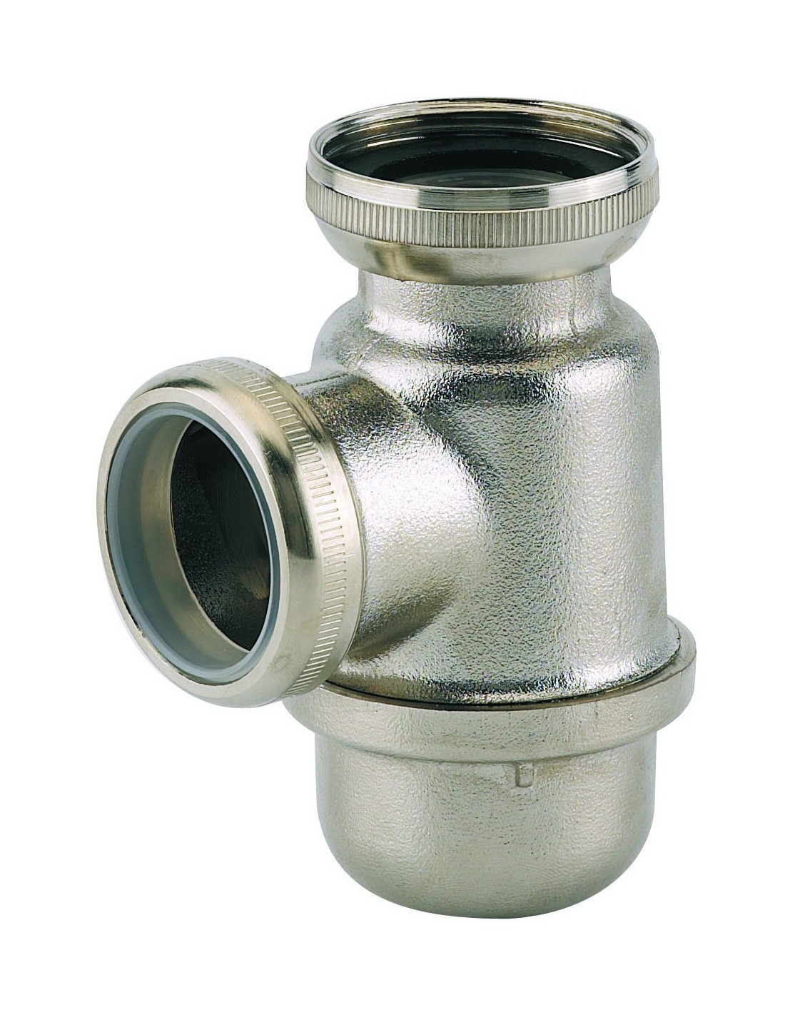 150300 008 00  Малый сифон для умывальника, вход 1 1/4 '' и выход диаметром 32 мм, матовый никель Valentin Матовый Никель 