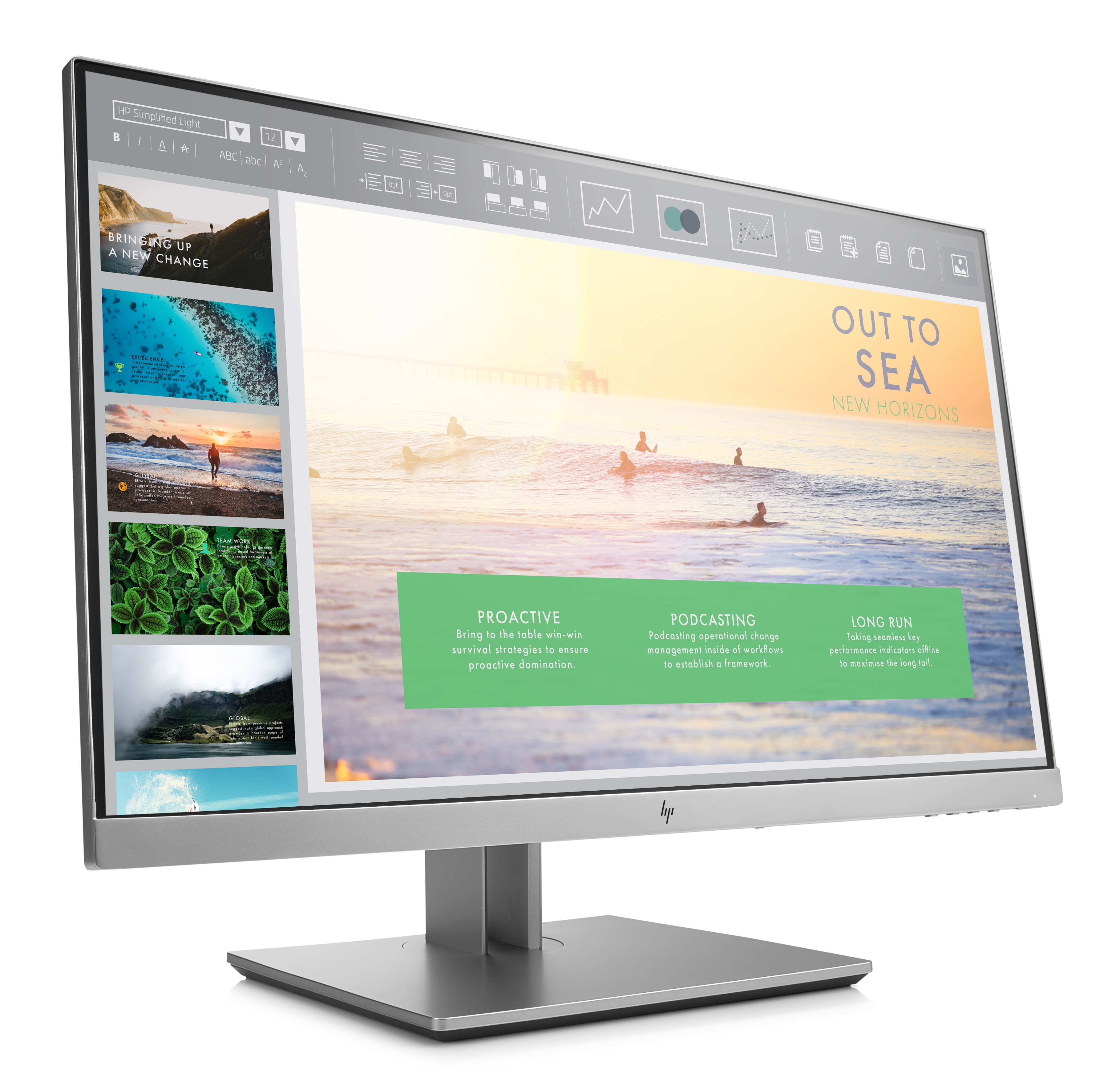 1FH46AA#ABB elitedisplay e233 23" monitor ips micro edge, led backlit 178 / 178 250nits 1920 x 1080 1000:1 dp hdmi vga usb3.0*3 3-3-0y (repl m1n98aa) HP HP EliteDisplay Santreyd  - Вид №2