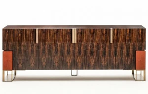 OAK Комод из черного дерева с распашными дверцами Milano collection Sc5002