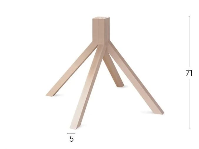 Круглый стол с каркасом из ореха или бука Billiani Grapevine ARCH-00050581 - Вид №3