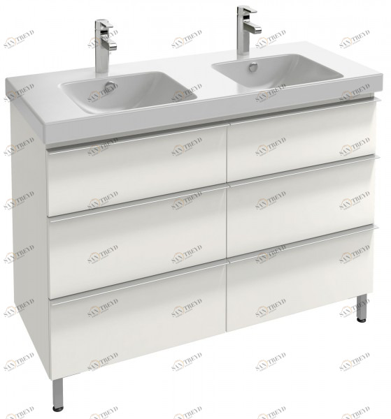 EB995-F90 Мебель для раковины-столешницы 120 см, 6 ящиков Jacobdelafon ODEON UP Santreyd