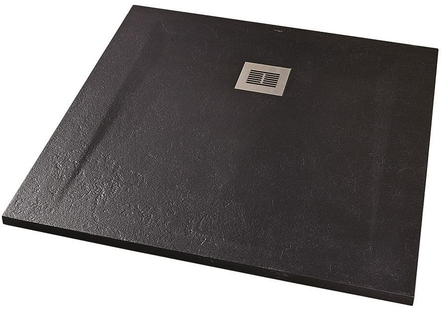 Поддон для душа Sanitana ROCKS 900х900 черный SP301384384100560