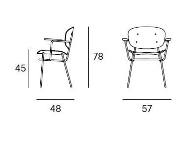 Стул из ясеня с подлокотниками и встроенной подушкой Blasco&Vila Fosca ARCH-00124056 - Вид №9