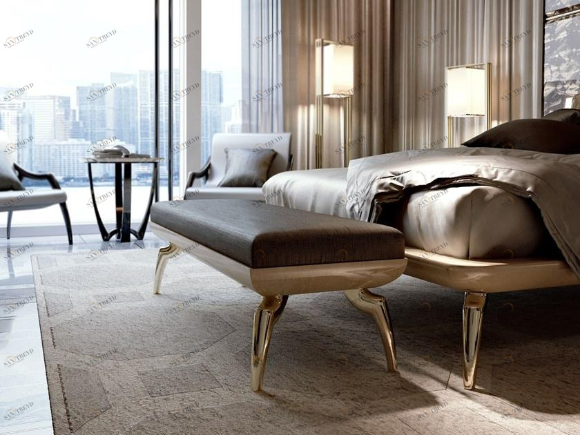 Bizzotto Мягкая скамья из ткани Symphony - infinity sun-id-1481569