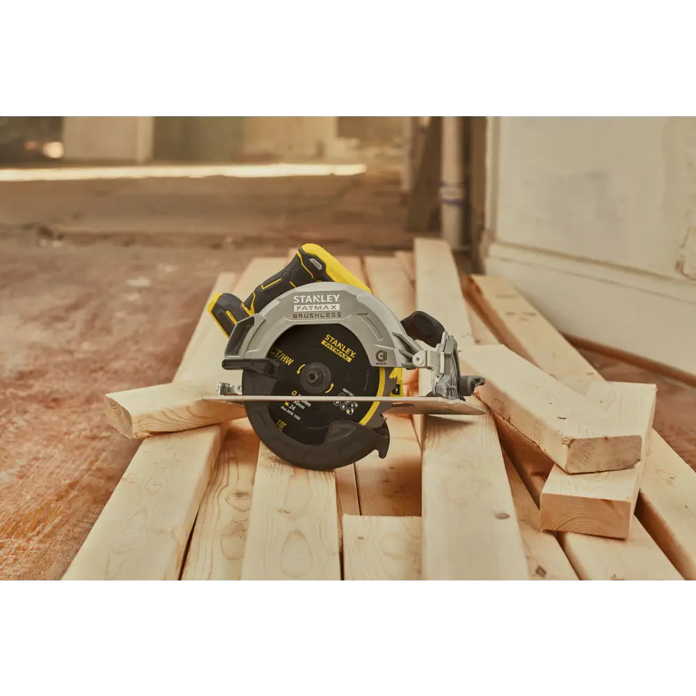 Циркулярная пила аккумуляторная Stanley Fatmax SFMCS550B-XJ, 18 В, 190 мм, без АКБ и ЗУ STLM-2064637 - Вид №6