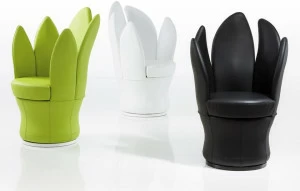 brühl Кресло в коже Lemon-blossom