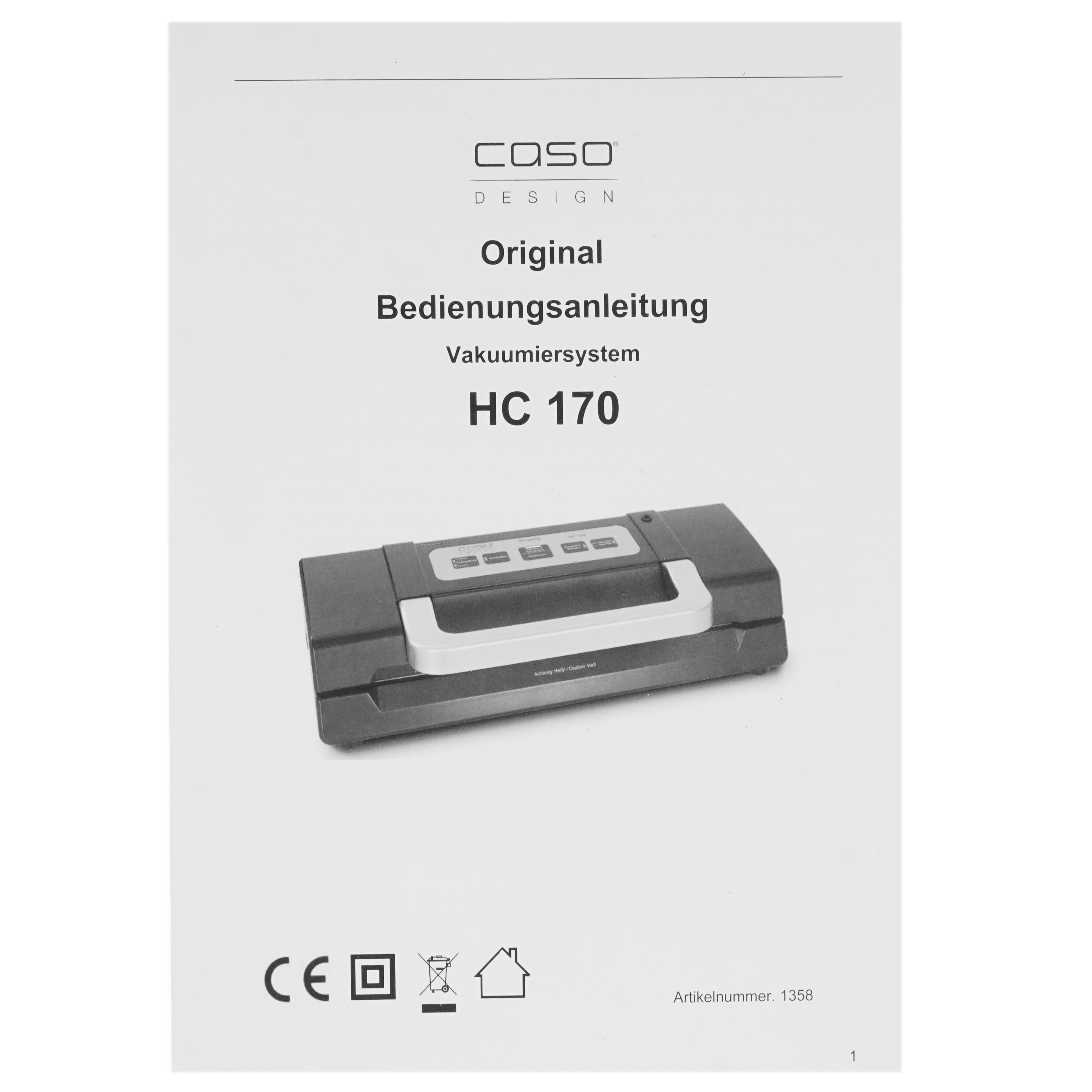 8195397 Вакуумный упаковщик CASO HC 170 STDN-0083282 - Вид №6