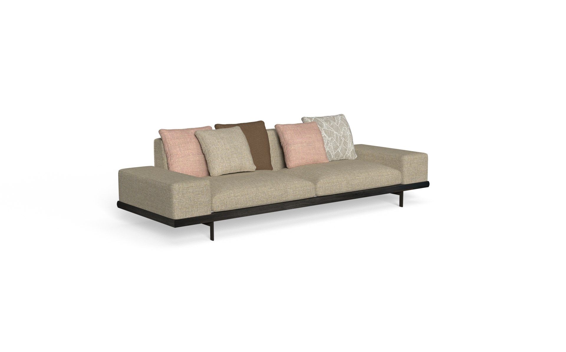 4-местный садовый диван Accoya из ткани и дерева Talenti Allure ARCH-00051286 - Вид №23