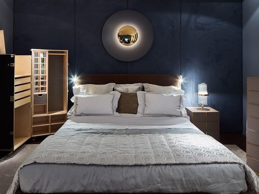 Paolo Castelli Двуспальная кровать из нубука со встроенной подсветкой sun-id-1469970 - Вид №4