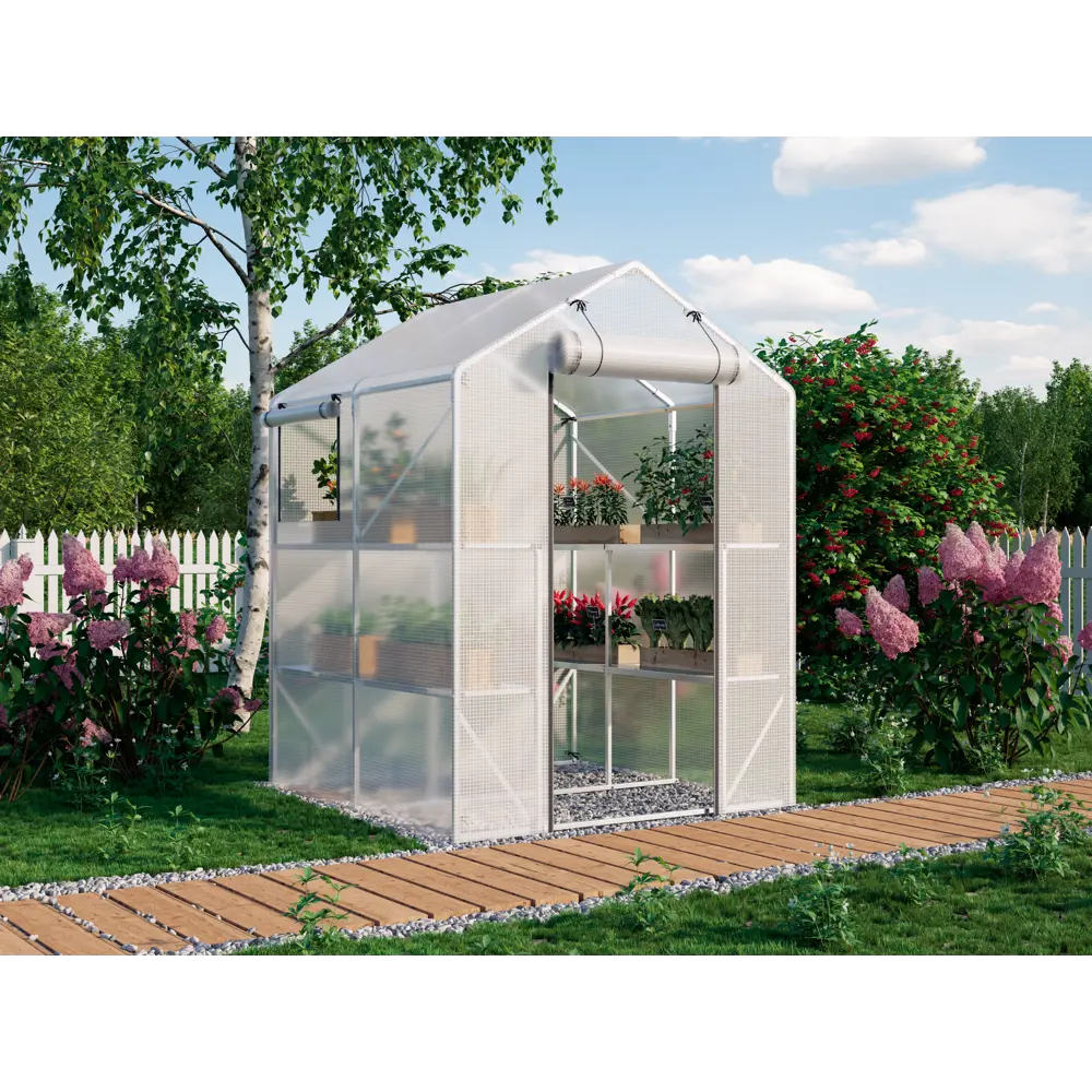 Теплица с полками для рассады 150x150x200 см 84521558 STLM-2088757 Santreyd 