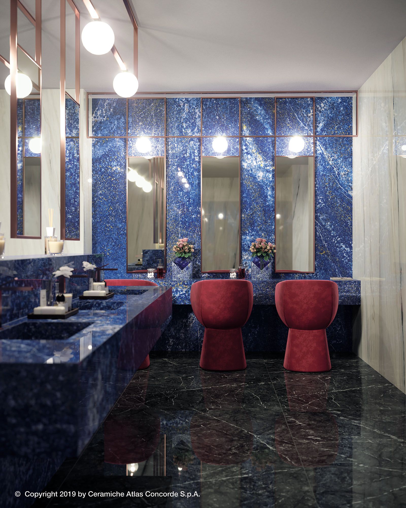 Пол из керамогранита с мраморным эффектом Atlas Concorde Marvel Dream ARCH-00135482 - Вид №33