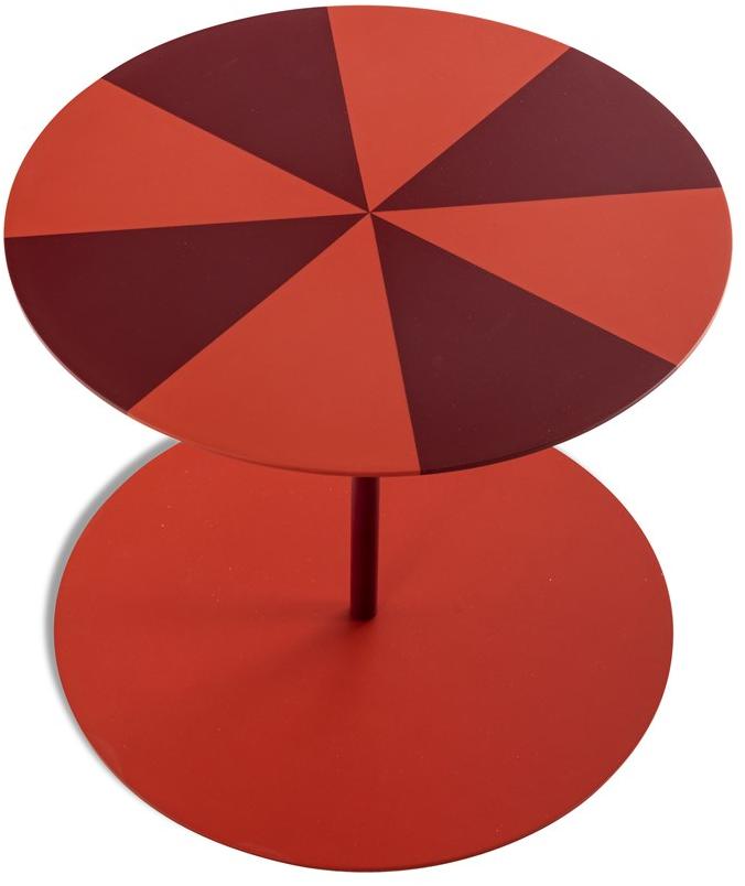 Cappellini Съемный круглый стол из листового металла Gong Gg_1c - Вид №1