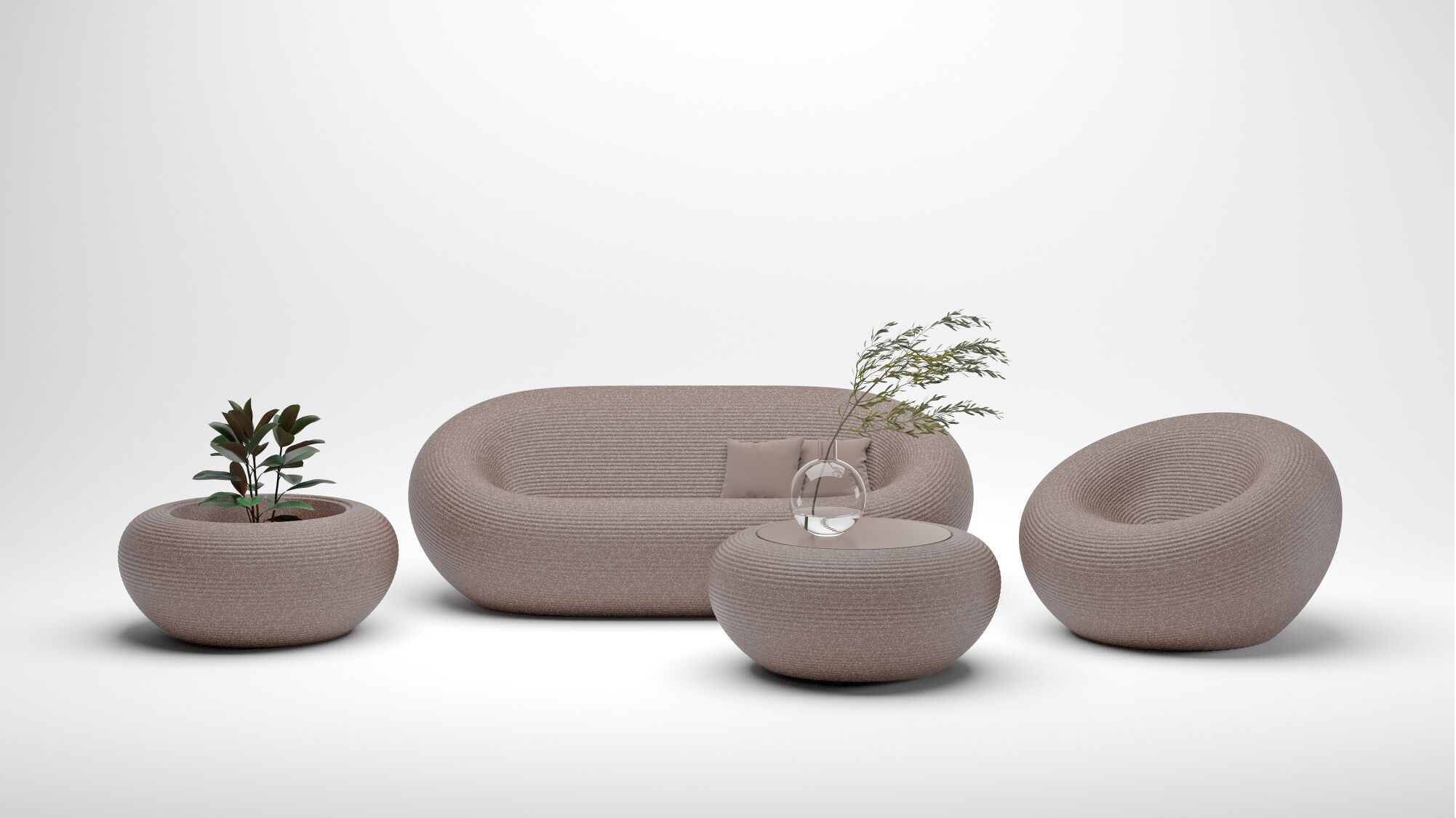 Полиэтиленовый садовый горшок Qeeboo нами ARCH-00005013 - Вид №1