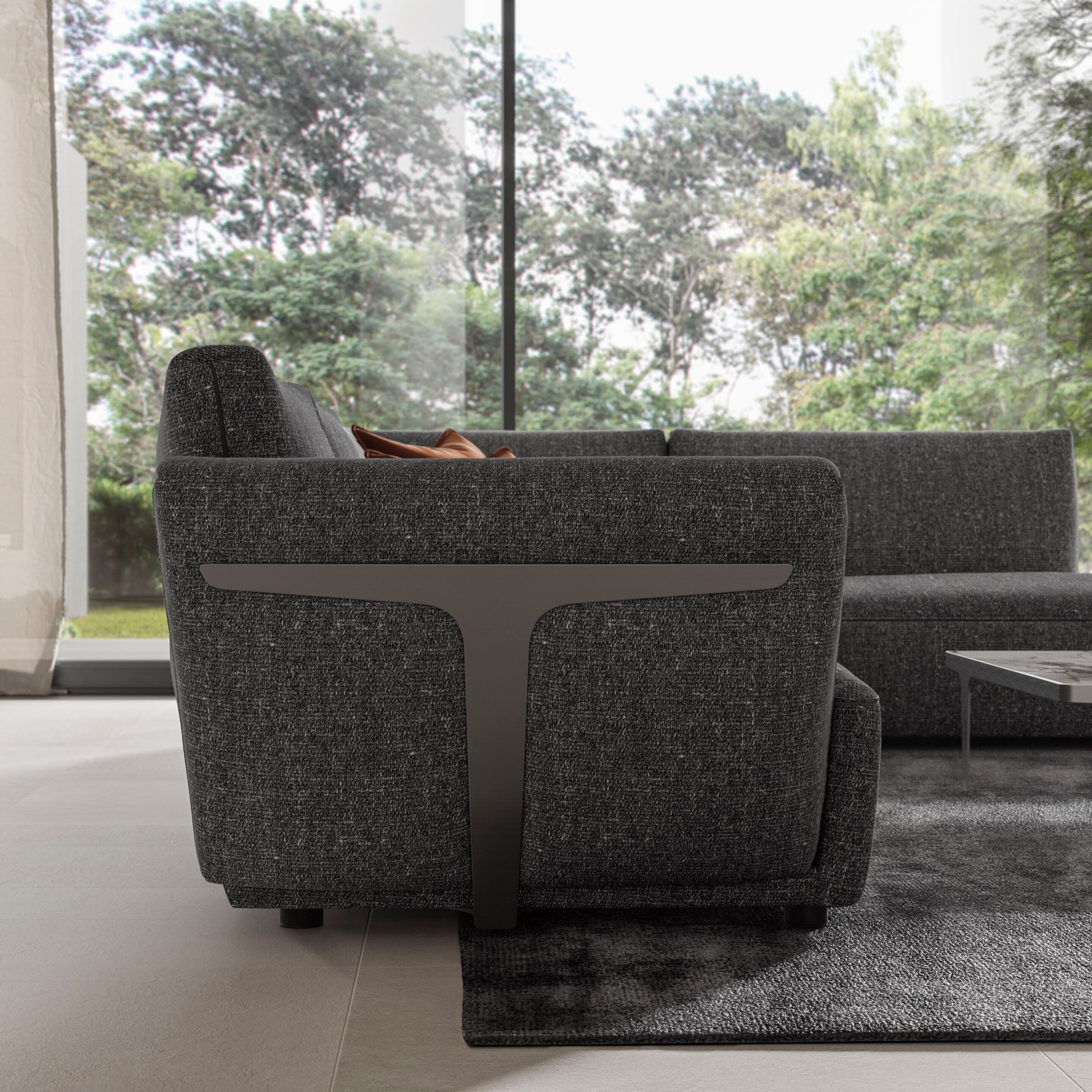 Угловой диван из ткани Natuzzi Italia Герман ARCH-00017088 - Вид №8