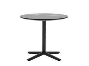 Мраморный низкий круглый журнальный столик