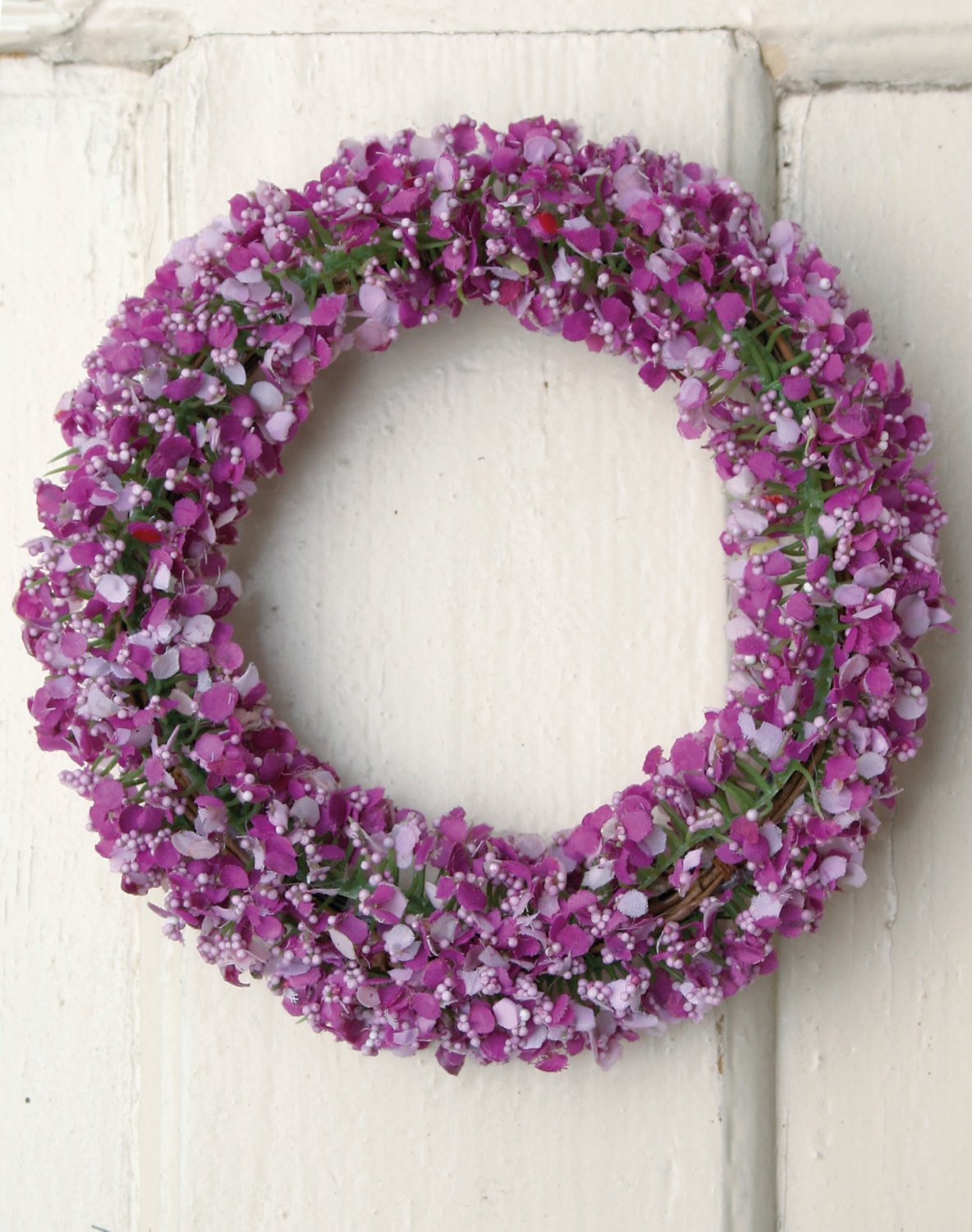 3108 227 a2 Искусственный венок из гипсофилы, Ø 16 см, светло-фиолетовый-темно-фиолетовый H-andreas  - Вид №2