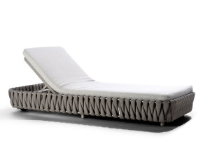 Садовая кровать с откидной спинкой из ткани