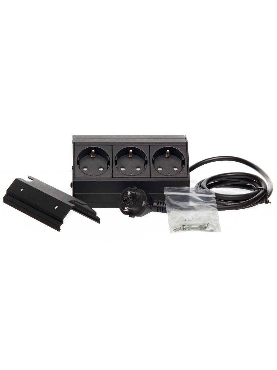 Блок электрических розеток Aspect 12094 Black NAVAKO  - Вид №2