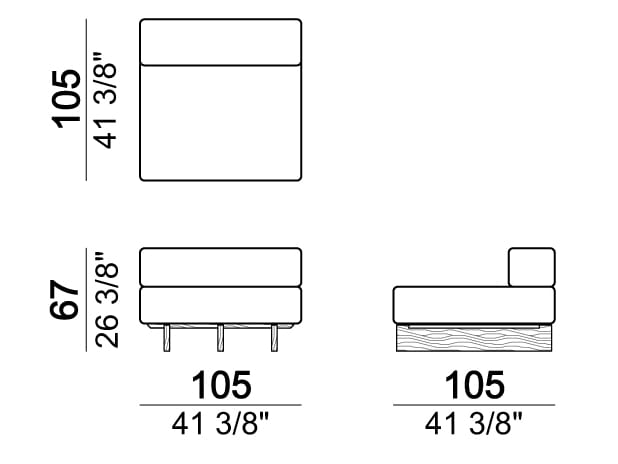 Тканевый модульный садовый диван Arketipo SANTOS ARCH-00052540 - Вид №14