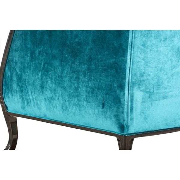 Кресло каминное синее с высокой спинкой и ушами Fiore UNICO ДИЗАЙНЕРСКИЕ 248965 Синий  - Вид №6