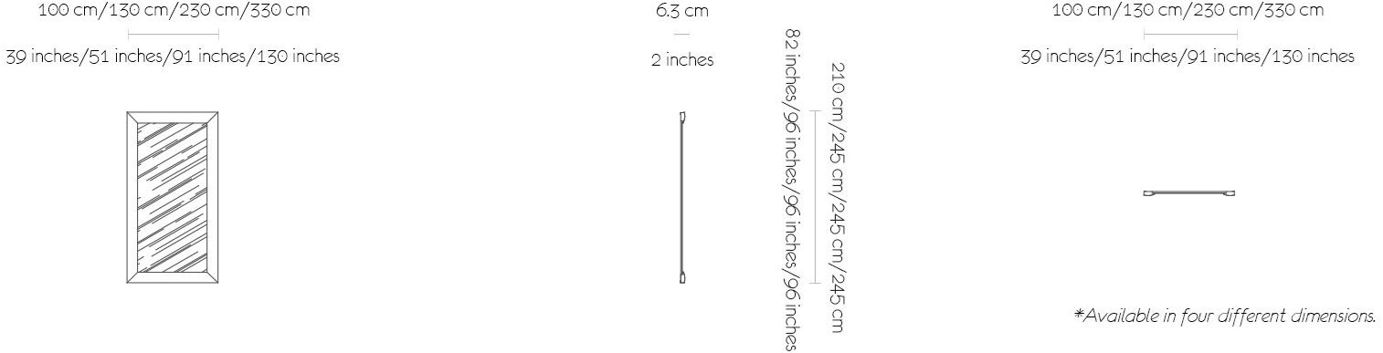 MORADA Зеркало из кожи прямоугольное с рамой  Masterpiece mir  - Вид №4