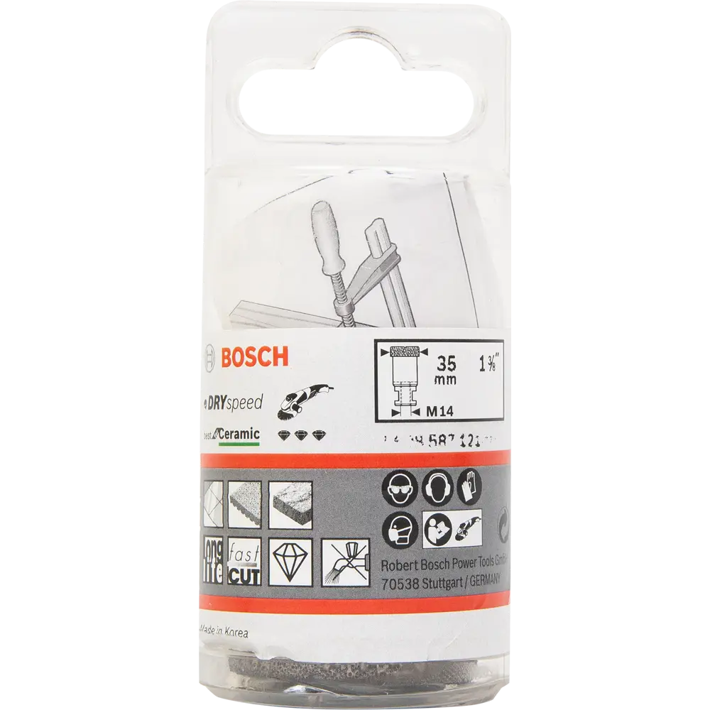 Коронка по керамике алмазная для УШМ Bosch M14 2608587121 35 мм 82857488 STLM-2110903 BOSCH PROFESSIONAL  - Вид №2