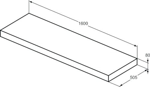 Полка для ванной комнаты Ideal Standard Раковина ARCH-00138166 - Вид №4