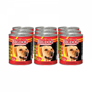 ПР0049096*9 Корм для собак Big Dog Говядина с бараниной банка 850г (упаковка - 9 шт) ЗООГУРМАН