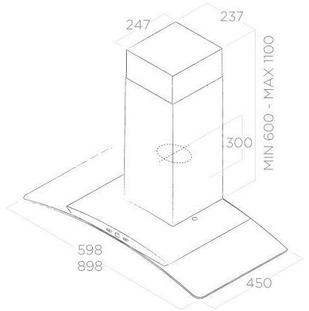 Elica Настенная вытяжка из нержавеющей стали и стекла sun-id-1430732 - Вид №1