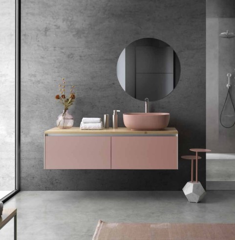 C376M4L50.101 Тумба подвесная с 4 выдвижными ящиками A. e T. Italia MATCH Белый матовый AeT ITALIA - Вид №3