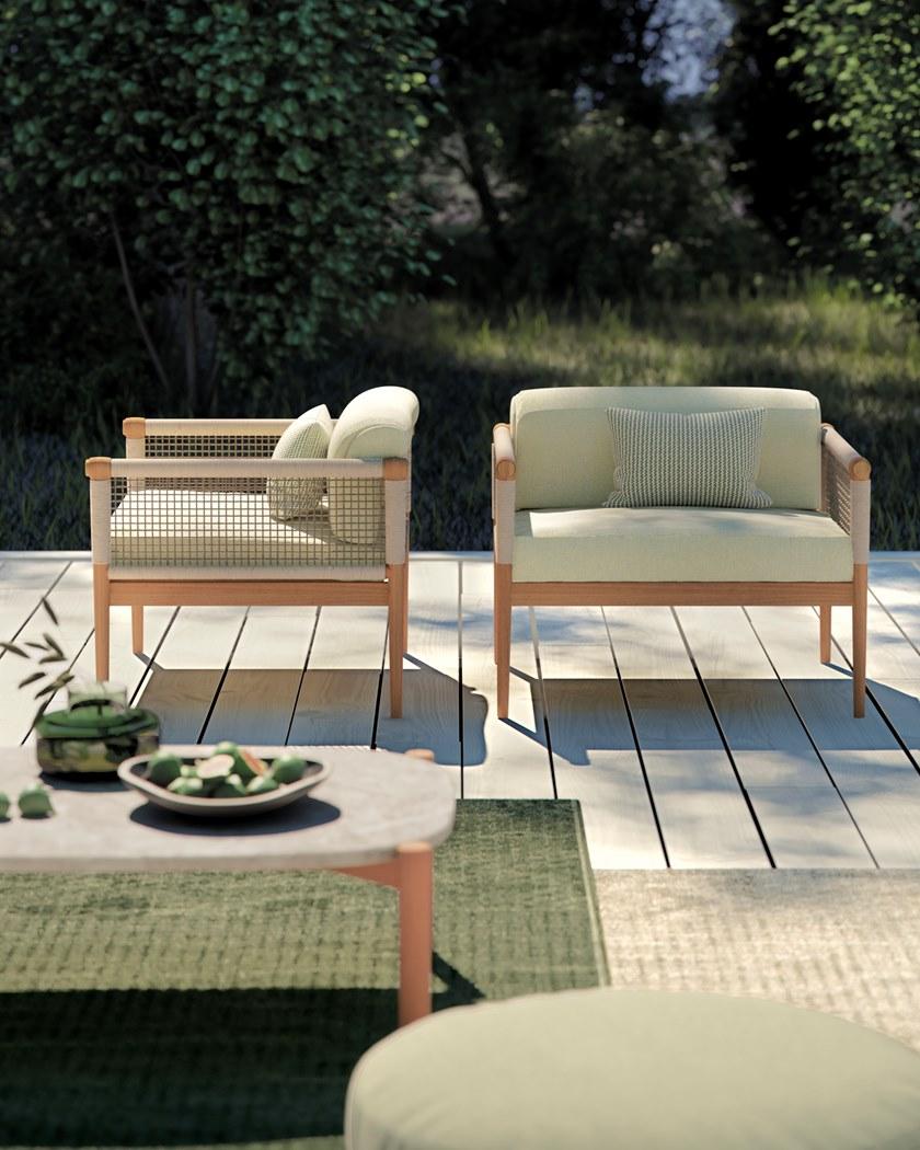 Atmosphera Прямоугольный садовый стол из тика и керамогранита Lodge Lg.tco - Вид №4