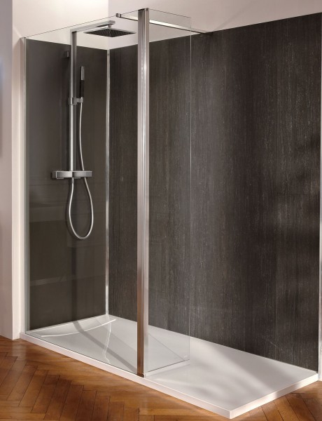 C22WP120-GA Фиксированное душевое ограждение с поворотной панелью Jacobdelafon CONTRA Santreyd - Вид №1