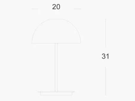 Железная настольная лампа ZAVA ARCH-00115992 - Вид №3
