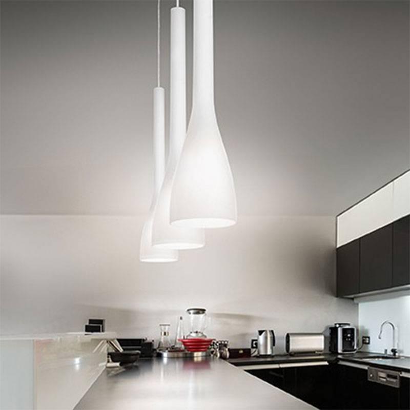 Подвесной светильник Ideal Lux Flut SP1 BIg Bianco IDEAL LUX FLUT BIANCO 071623 Белый  - Вид №1