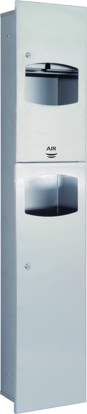 DTES0060CS Диспенсер для бумажных полотенец + Сушилка для рук JuniorPlus + Корзина для мусора mediclinics 