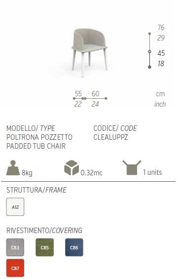 Talenti Садовый стул из ткани с подлокотниками Cleo alu sun-id-1471398 - Вид №6