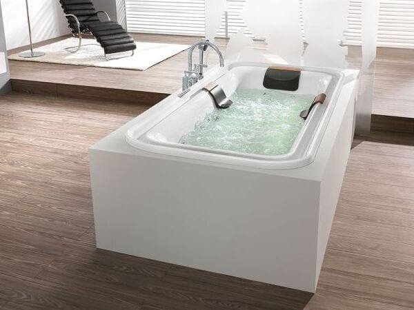 Встраиваемая акриловая прямоугольная ванна с гидромассажем HOESCH Ergo+ ARCH-00097167