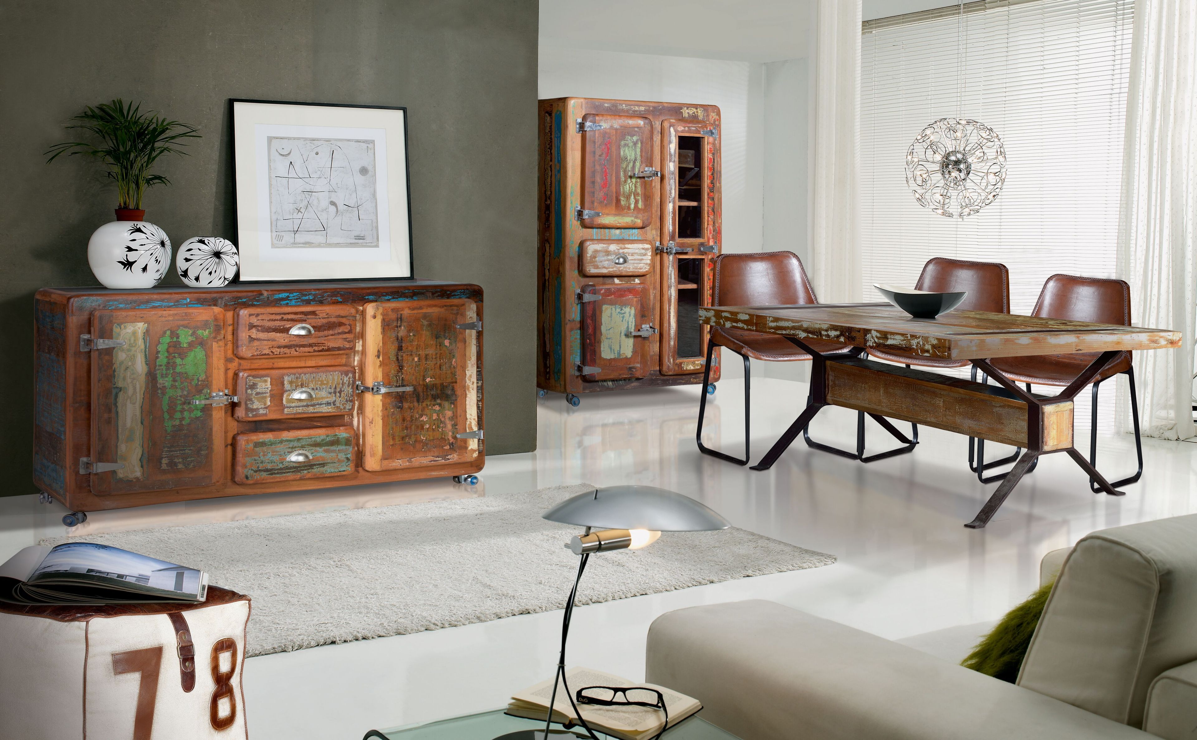 Деревянный шкаф с распашными дверцами Giner y Colomer холодильник ARCH-00135187 - Вид №2