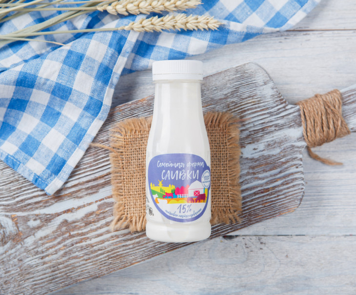 3122 Сливки 15% Вкусляндия 