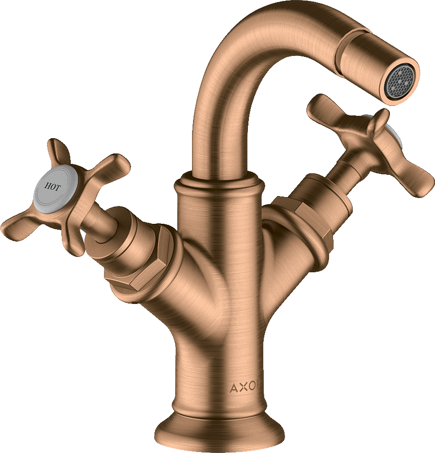 16520140 Смеситель для биде, 2 ручки, крестообразные ручки и сливной гарнитур AXOR MONTREUX