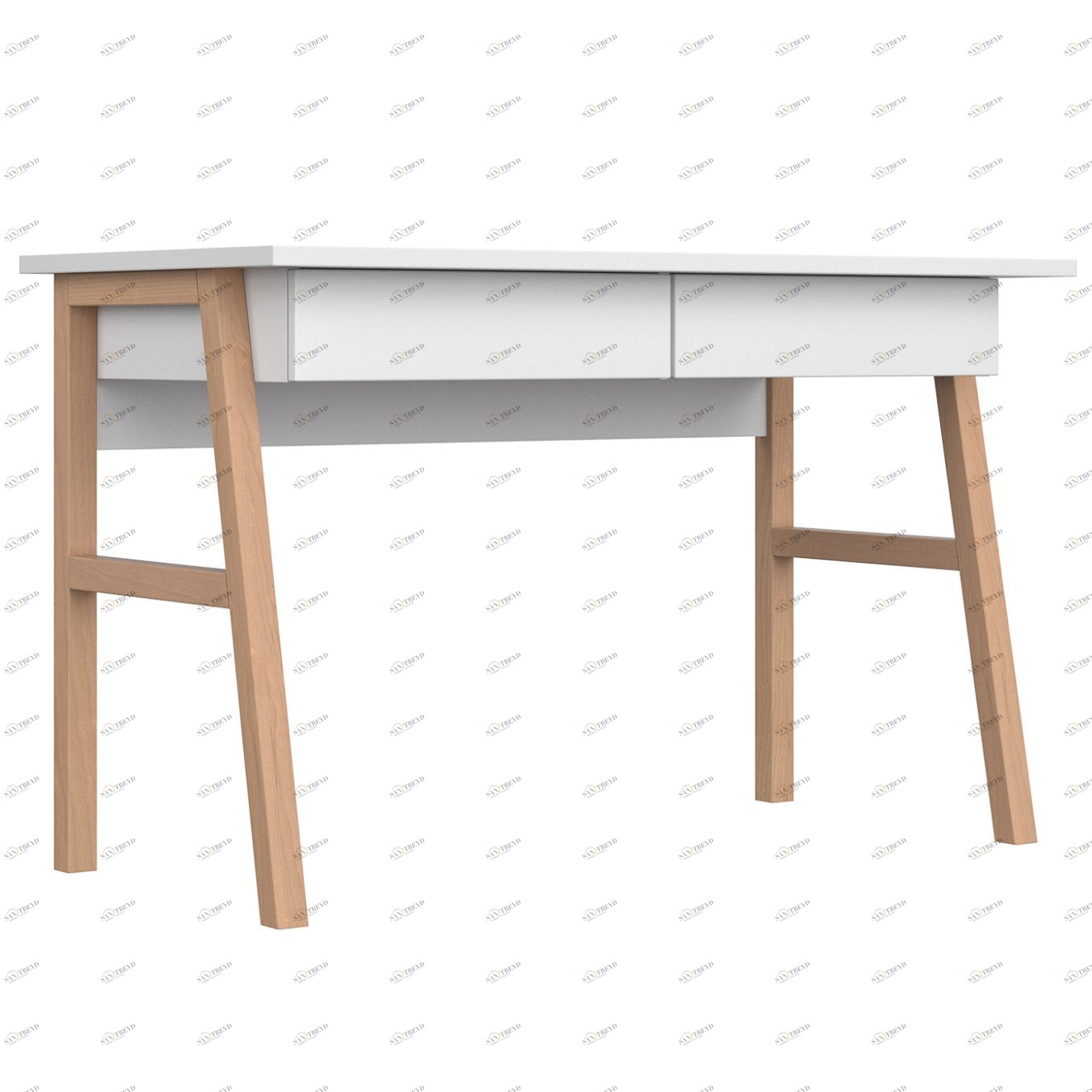 Стол письменный белый Classic М1 ELLIPSE ELLIPSE CLASSIC 00-3951334 Белый Santreyd 