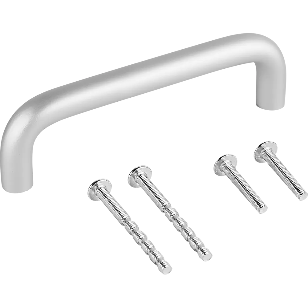 86899262 Ручка-скоба мебельная Inutilis ЦАМ 96 мм цвет матовый хром STLM-1009873 PALLADIUM  - Вид №2