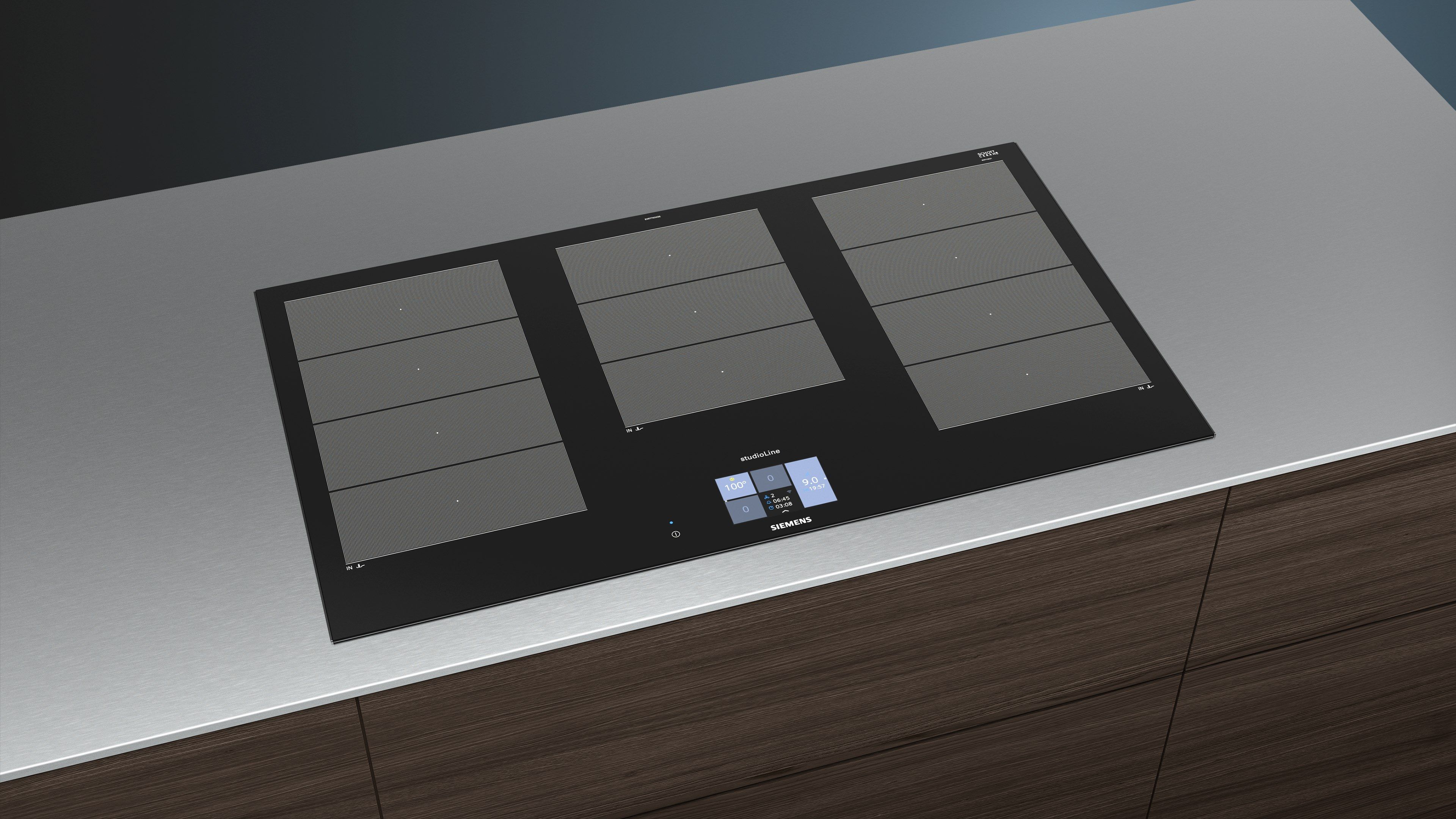 Индукционная плита с проволочной столешницей из стеклокерамики Siemens studioLine iQ700 ARCH-00120853 - Вид №2