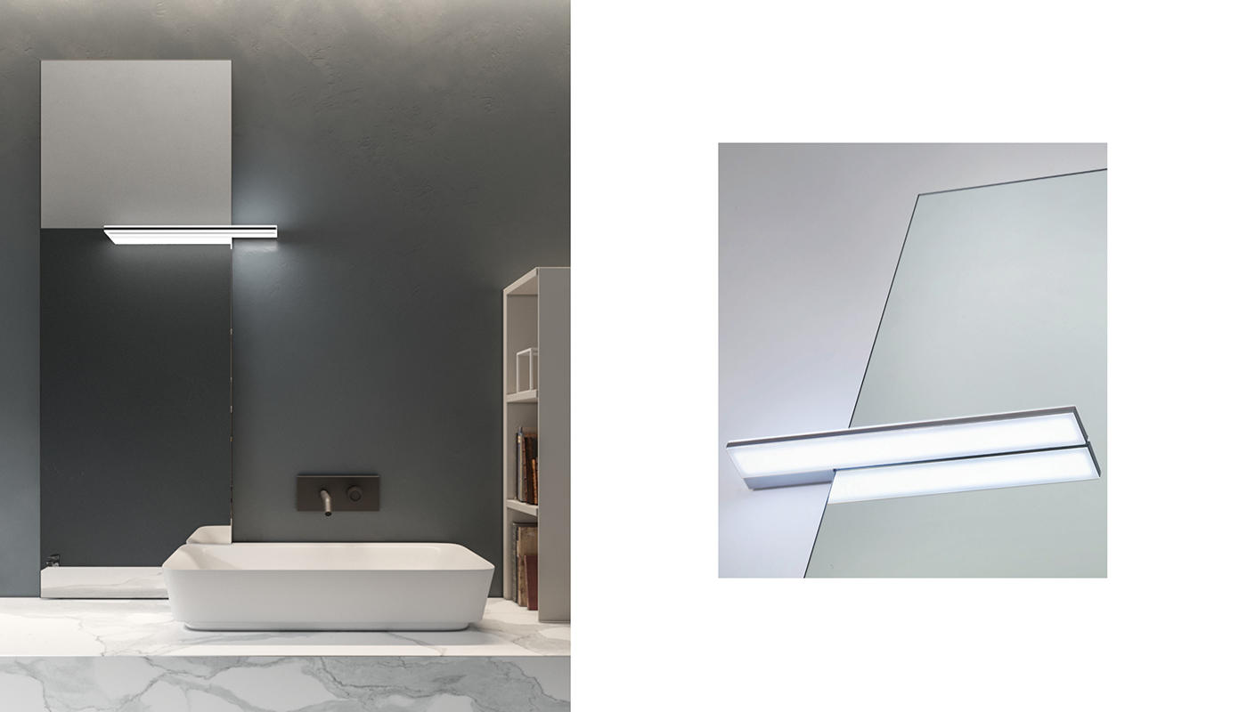 ED-ST49 Edone Освещение помады ХРОМИРОВАННАЯ ОТДЕЛКА Возможность вертикальной или горизонтальной установки  - Вид №2