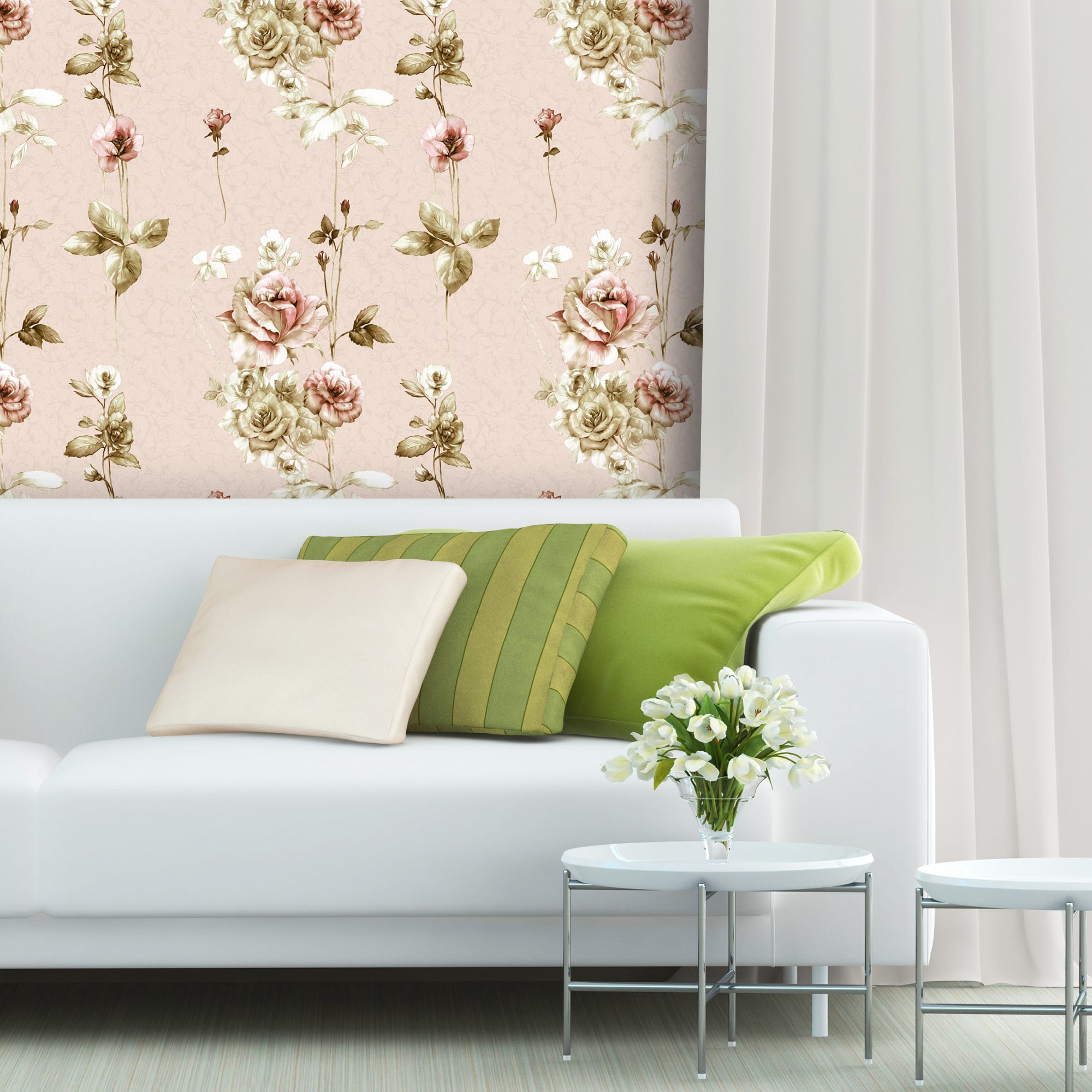 16613389 Обои бумажные бежевые 0.53 м 414-02 С6 Пленэр Santreyd  - Вид №2